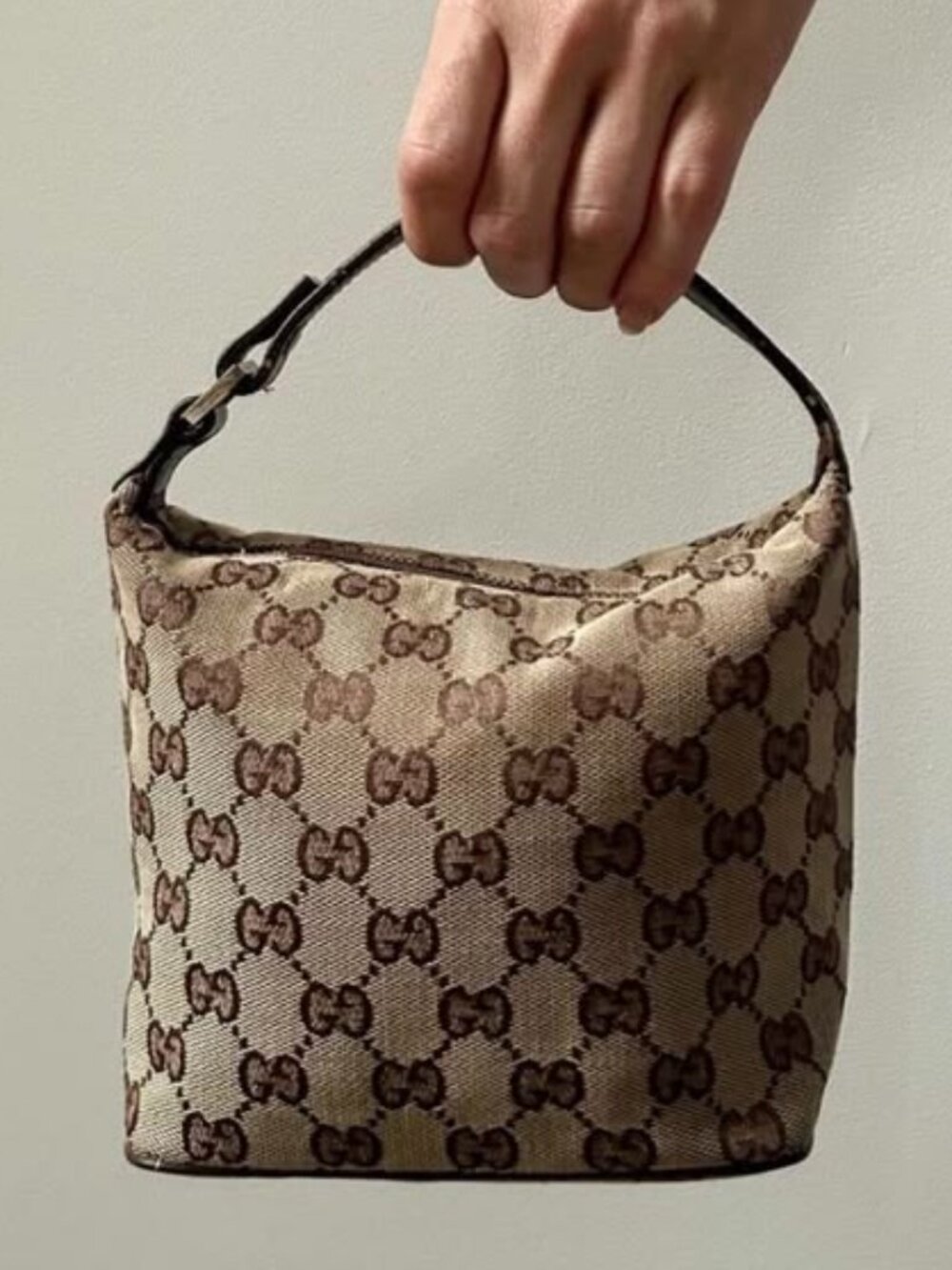 Rare Vintage GUCCI Top Handle Mini Bag Pouch